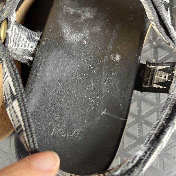 Teva Women's Size 8 Sandals Arrabelle Universal Mosaic Cork 3" Wedge Slingback - Picture 6 of 10